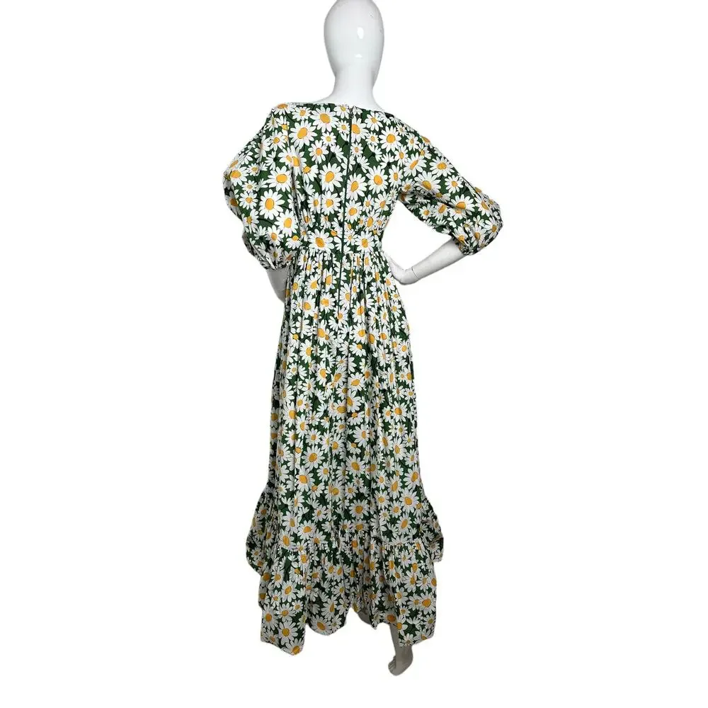 kate spade Bodega Daisy Floral Midi Mainline Dress size 2